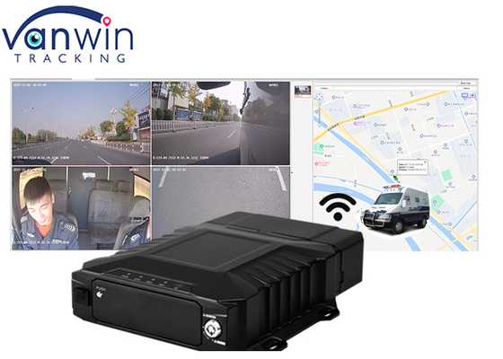1080P4CH 3G 4G Wifi H.265 Gewapende vrachtwagen vloot tracking 4 Channel Mobile DVR