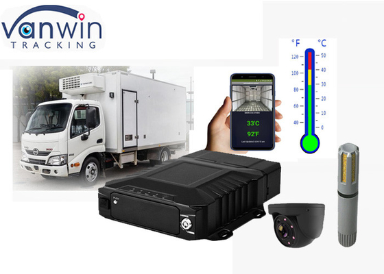 4 kanaals HDD mobiele NVR-systeem voor temperatuurmonitoring voor vriezerwagens